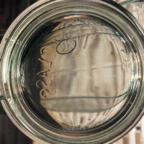 Vintage Pasta Storage Clip Top Glass Jar - Picture 5 of 8